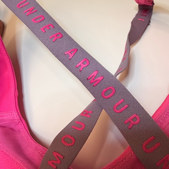 Under Armour Sports Bra Collection - Black, Green, Gray, Pink - Picture 15 of 15